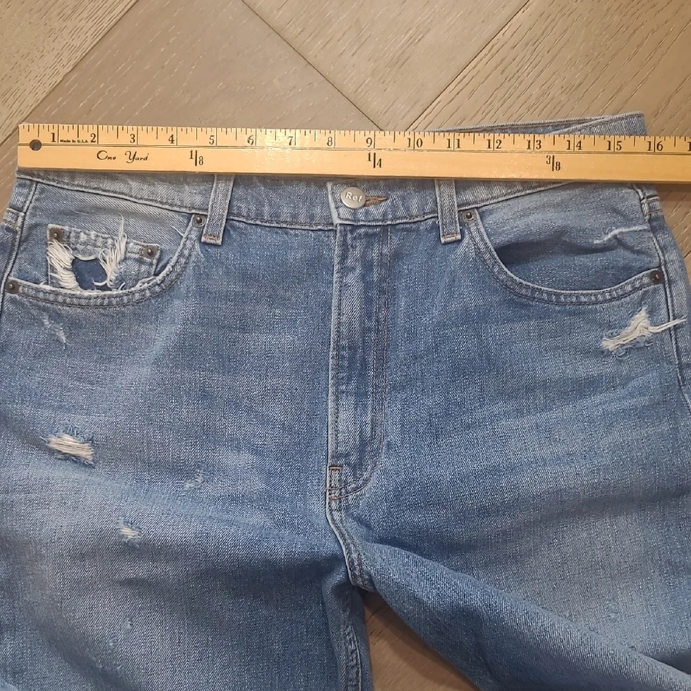 Reformation Jeans Women's sz 30 Julia High Rise Crop Cigarette Leg Denim Jean